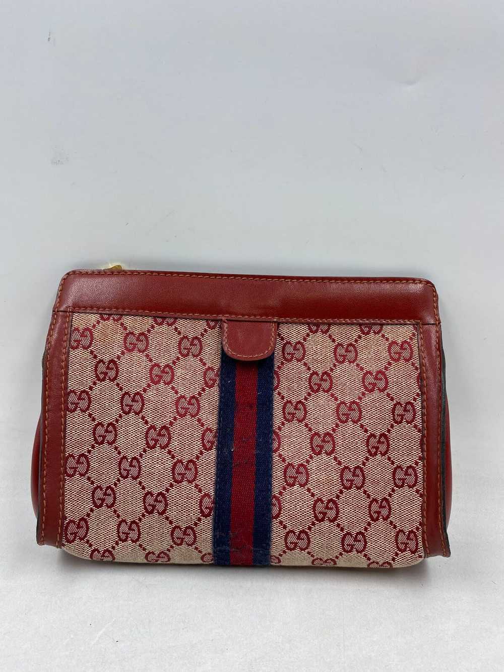 Authentic Gucci Old Sherry Line Leather Clutch Bag - image 1