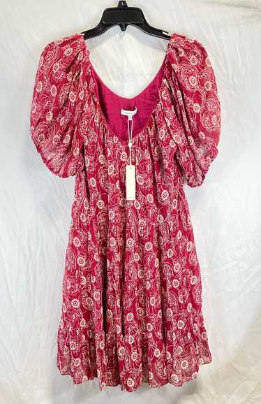 NWT Rebecca Taylor Womens Red Floral Monarch Fleur