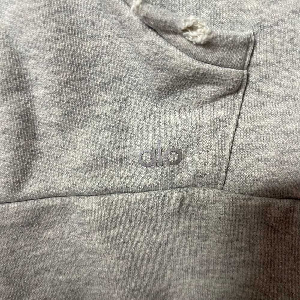 Alo Yoga Alo yoga distressed hooded sweatshirt li… - image 3