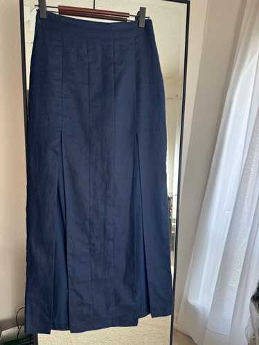 Staud Double Slit Linen Skirt | Used, Secondhand,…