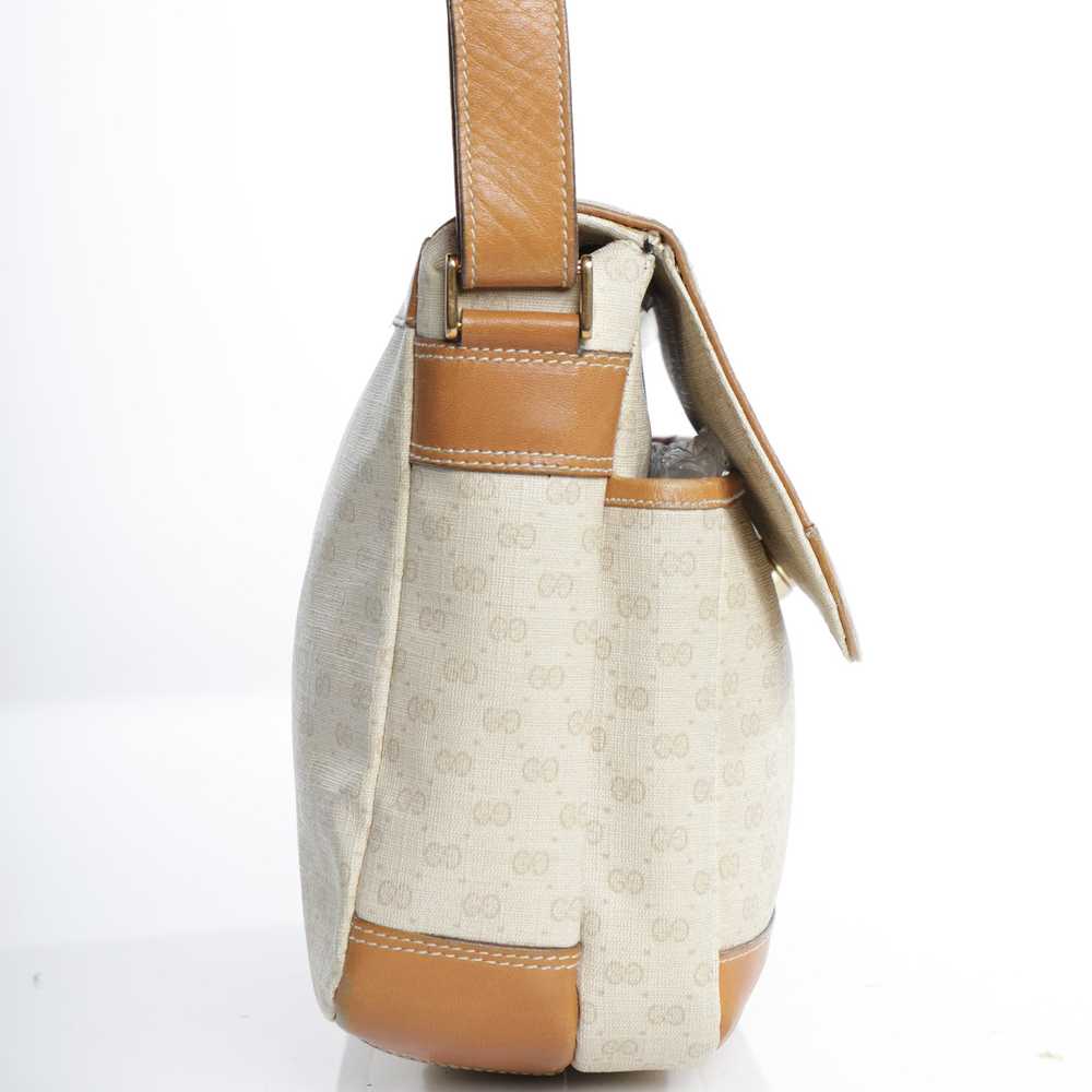 Vintage 80s Gucci Monogram Messenger Crossbody Cr… - image 5