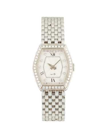 Bedat & Co.: A White Gold and Diamond Wristwatch