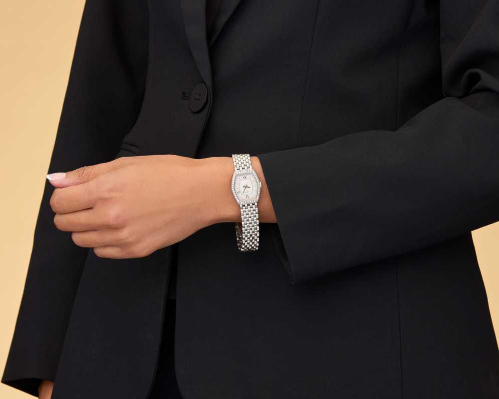 Bedat & Co.: A White Gold and Diamond Wristwatch - image 3