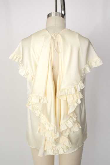 Magda Butrym Silk Ruffle Blouse