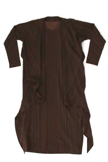 Jurgen Lehl Wool & Silk Striped Dress