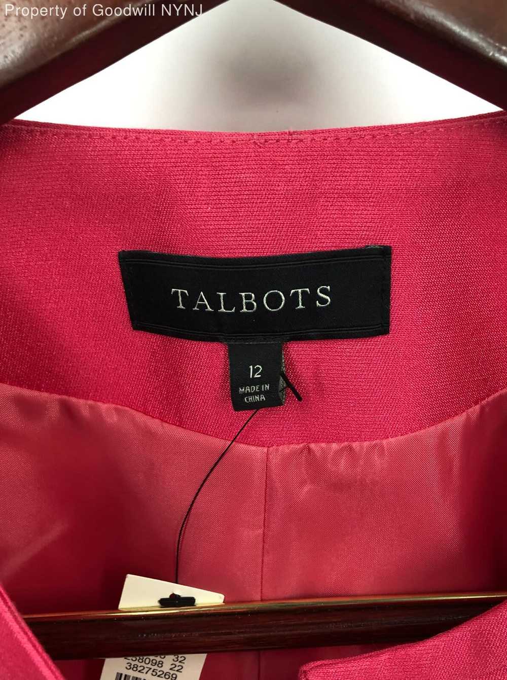 Talbots Women's Elize Cropped Pink Jacket Size 12 - image 2