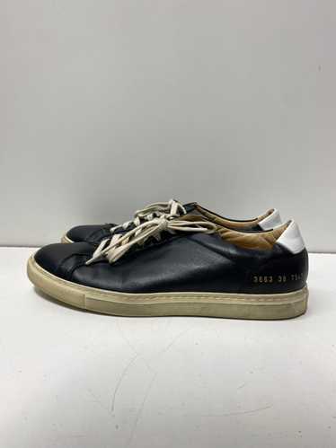 Common Projects Black Leather Shoes Women Sz 7.5