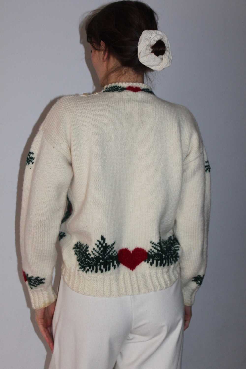 Vintage St. Nick Pure Wool Sweater - image 2