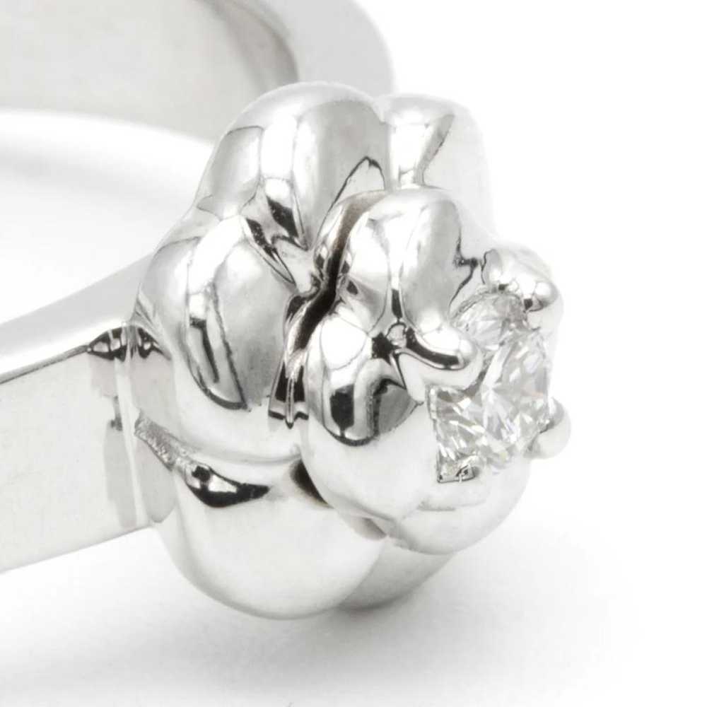 Chanel Camélia white gold ring - image 3