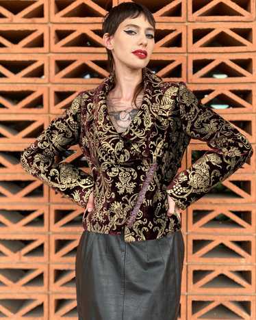 Roberto Cavalli Velvet Brocade Jacket