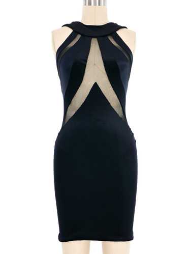 1970s Giorgio di Sant'Angelo Velvet Bodycon Mesh D