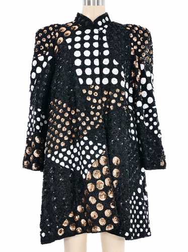 1980s Mixed Dot Sequin Jacket