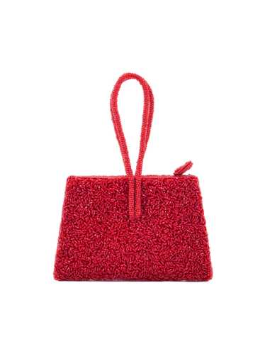 1990s Red Beaded Mini Bag