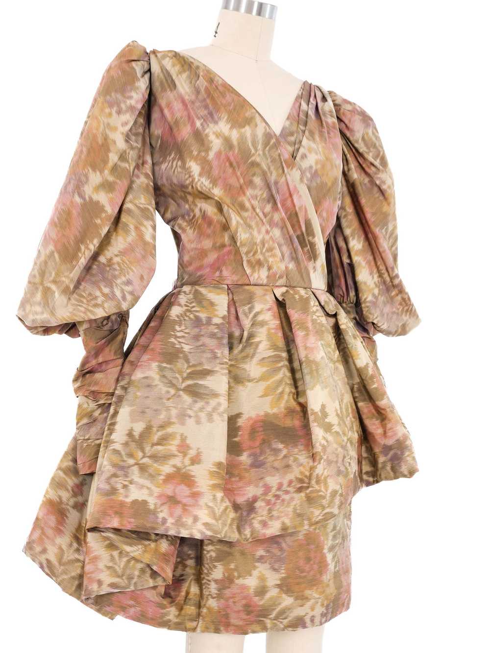 Paul Louis Orrier Floral Puff Sleeve Dress - image 3