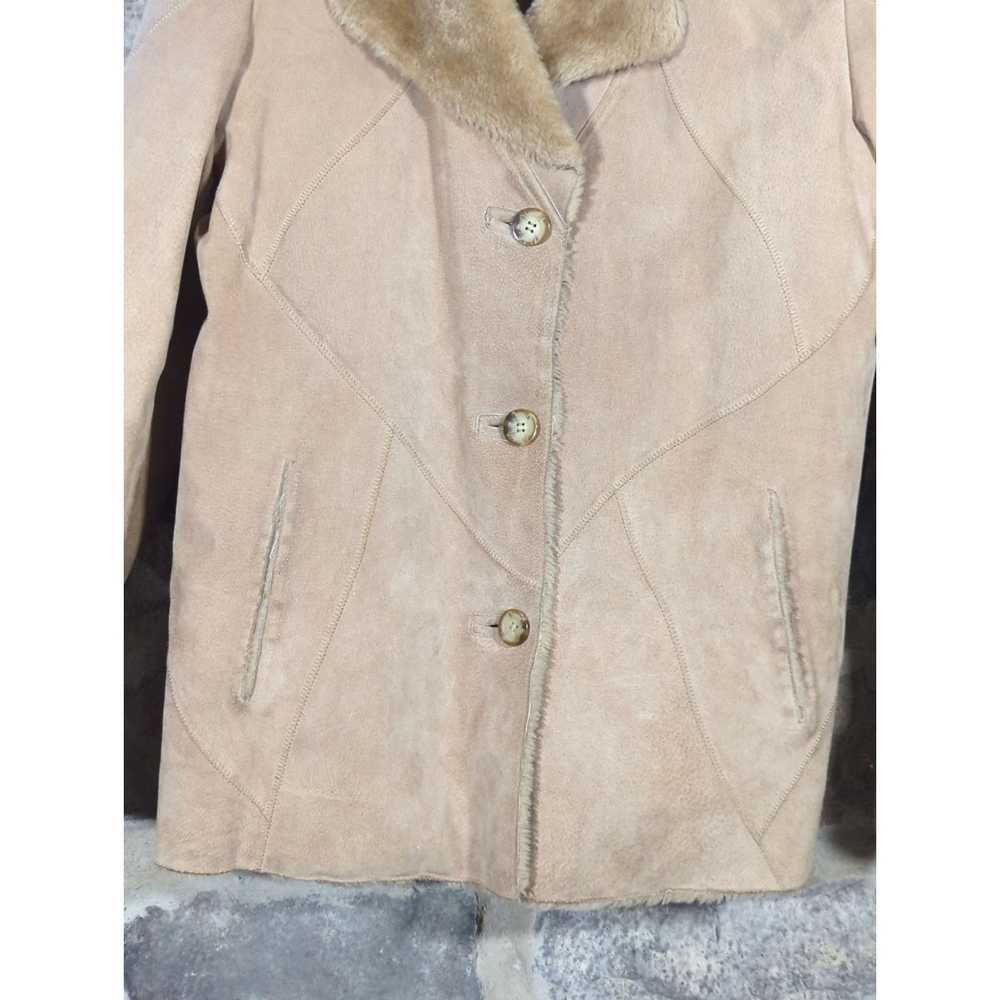 London Fog Vintage London Fog Suede Coat Tan Faux… - image 3