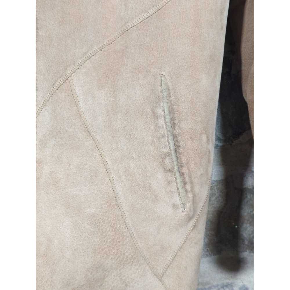 London Fog Vintage London Fog Suede Coat Tan Faux… - image 4