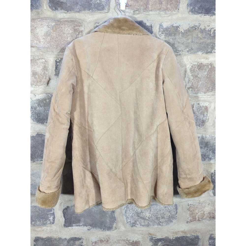 London Fog Vintage London Fog Suede Coat Tan Faux… - image 5