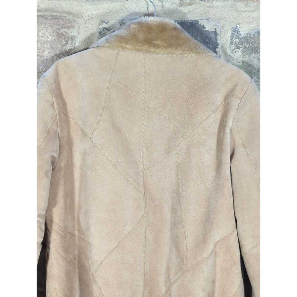 London Fog Vintage London Fog Suede Coat Tan Faux… - image 6