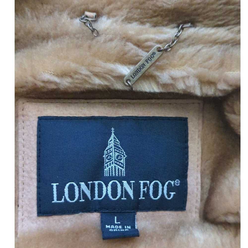 London Fog Vintage London Fog Suede Coat Tan Faux… - image 8