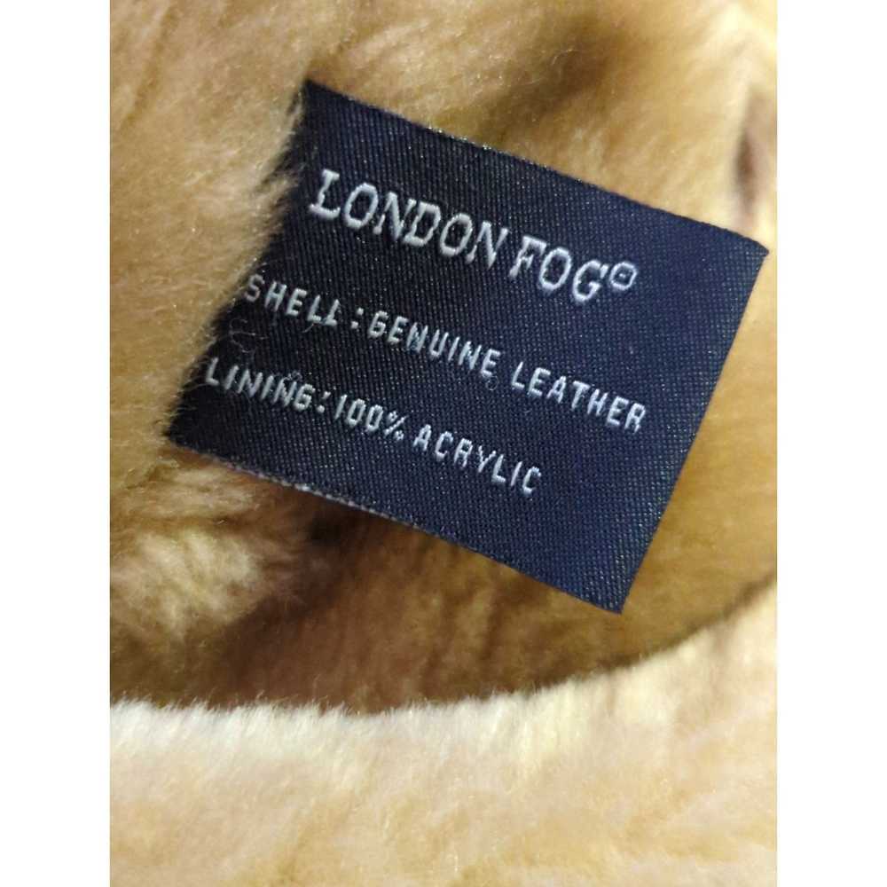 London Fog Vintage London Fog Suede Coat Tan Faux… - image 9