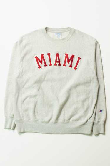 Vintage store Miami EMBROIDERED Sweatshirt Mens 2XL Champion ECO Long Sleeve