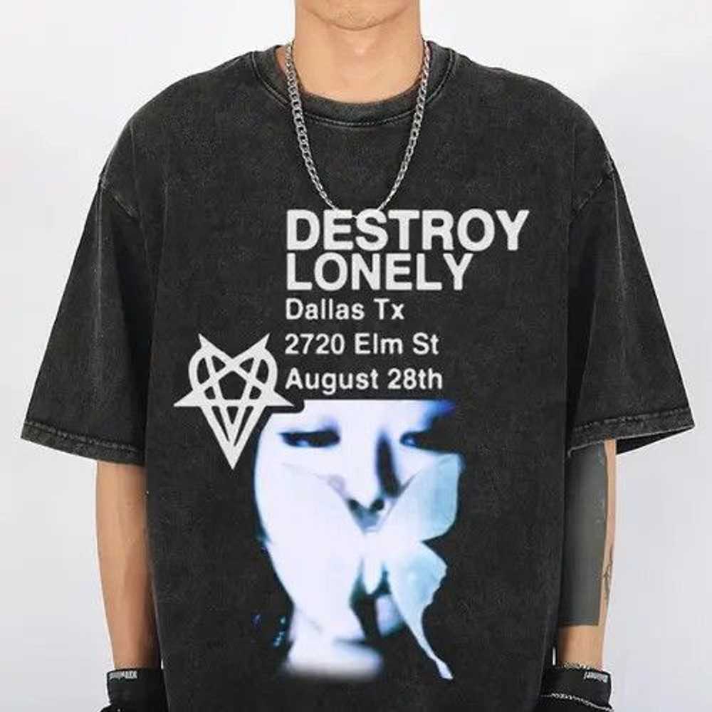 Streetwear × Tee × Vintage Destroy Lonely Vintage… - image 3