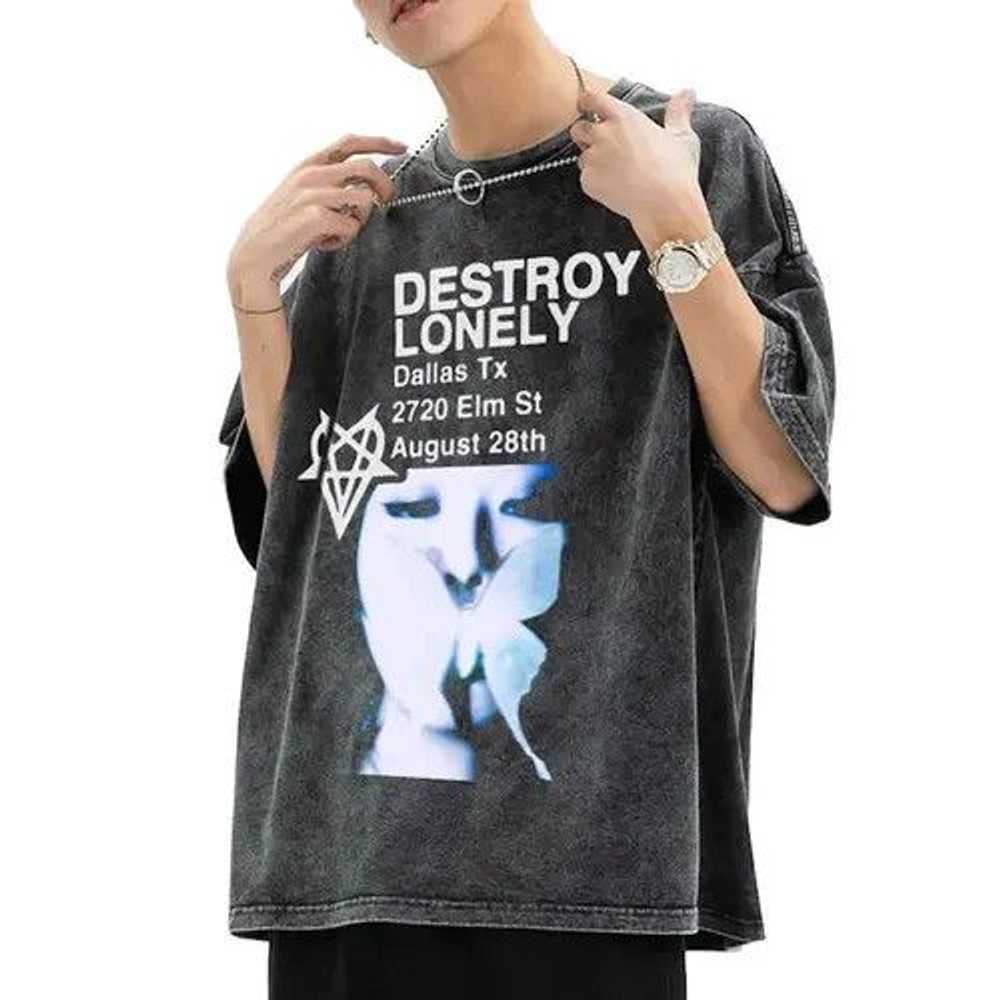 Streetwear × Tee × Vintage Destroy Lonely Vintage… - image 4