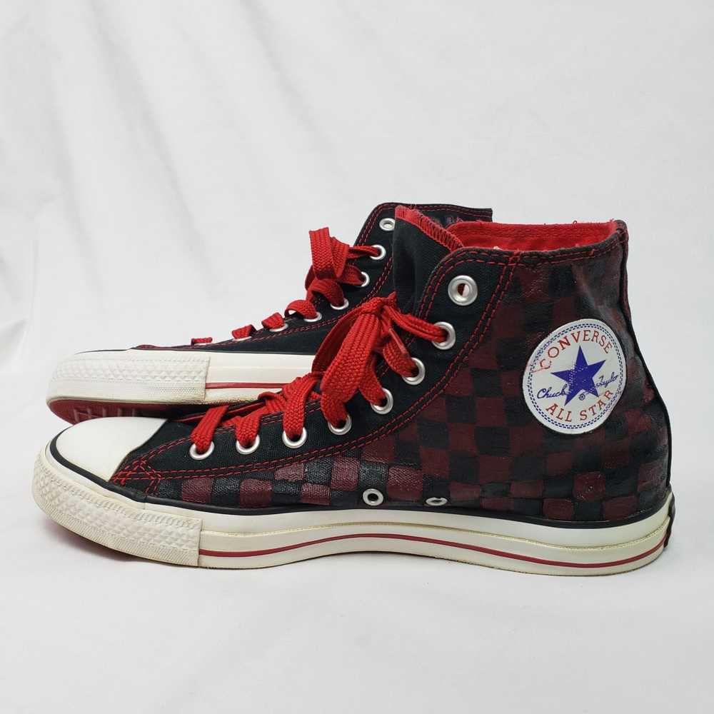 Converse VINTAGE 90s Converse High Top Blk/Red Ha… - image 4