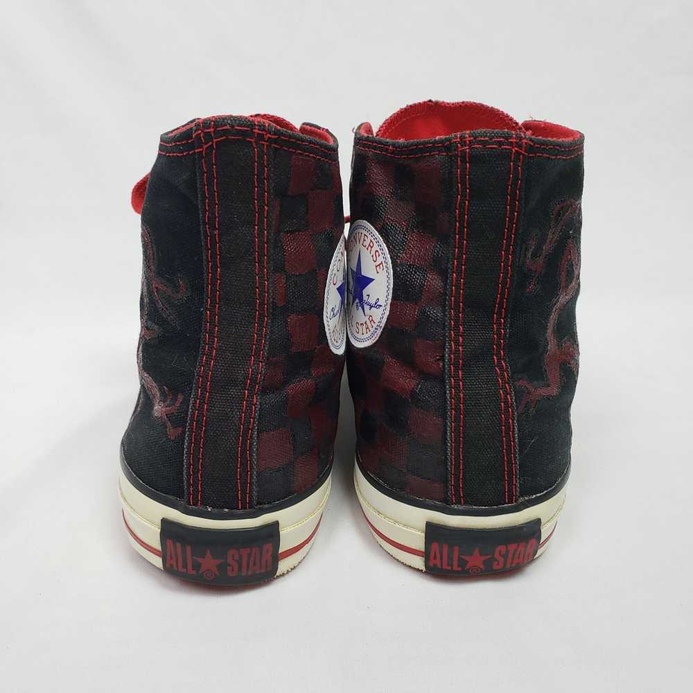 Converse VINTAGE 90s Converse High Top Blk/Red Ha… - image 6