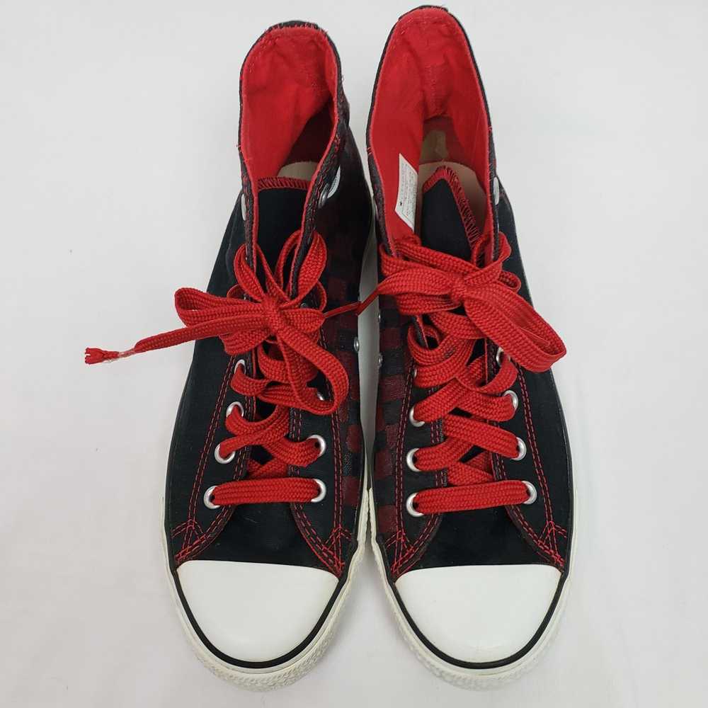 Converse VINTAGE 90s Converse High Top Blk/Red Ha… - image 7