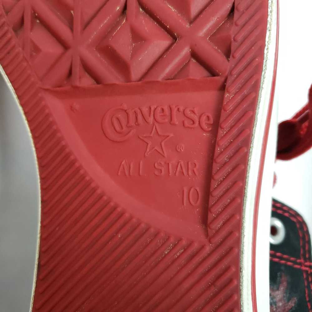 Converse VINTAGE 90s Converse High Top Blk/Red Ha… - image 9