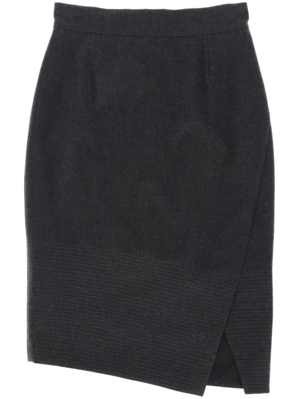 Gianfranco Ferré Pre-Owned 1980s wool skirt - Grey - image 1