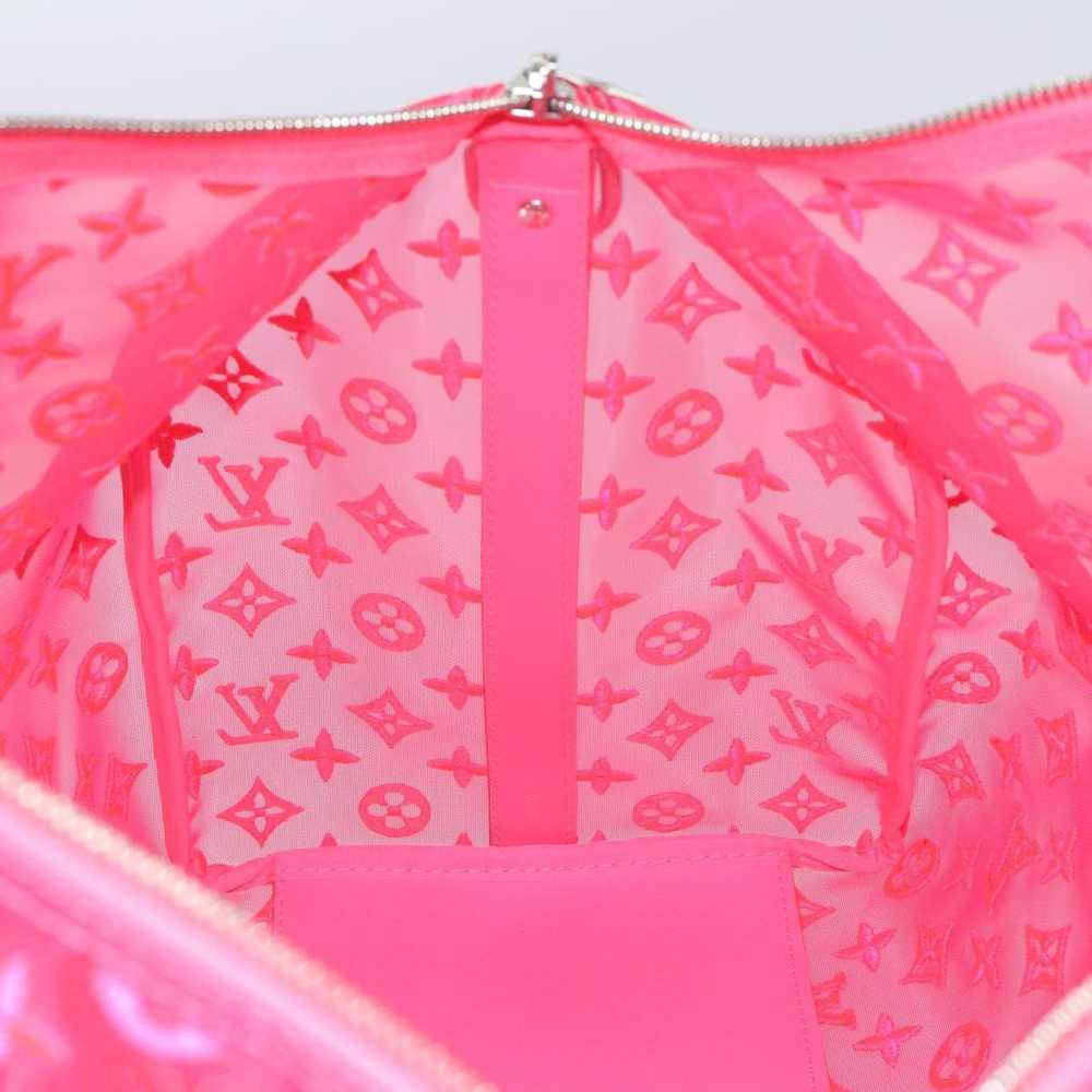 Louis Vuitton Keepall Bandouliere 50 Pink Canvas … - image 11