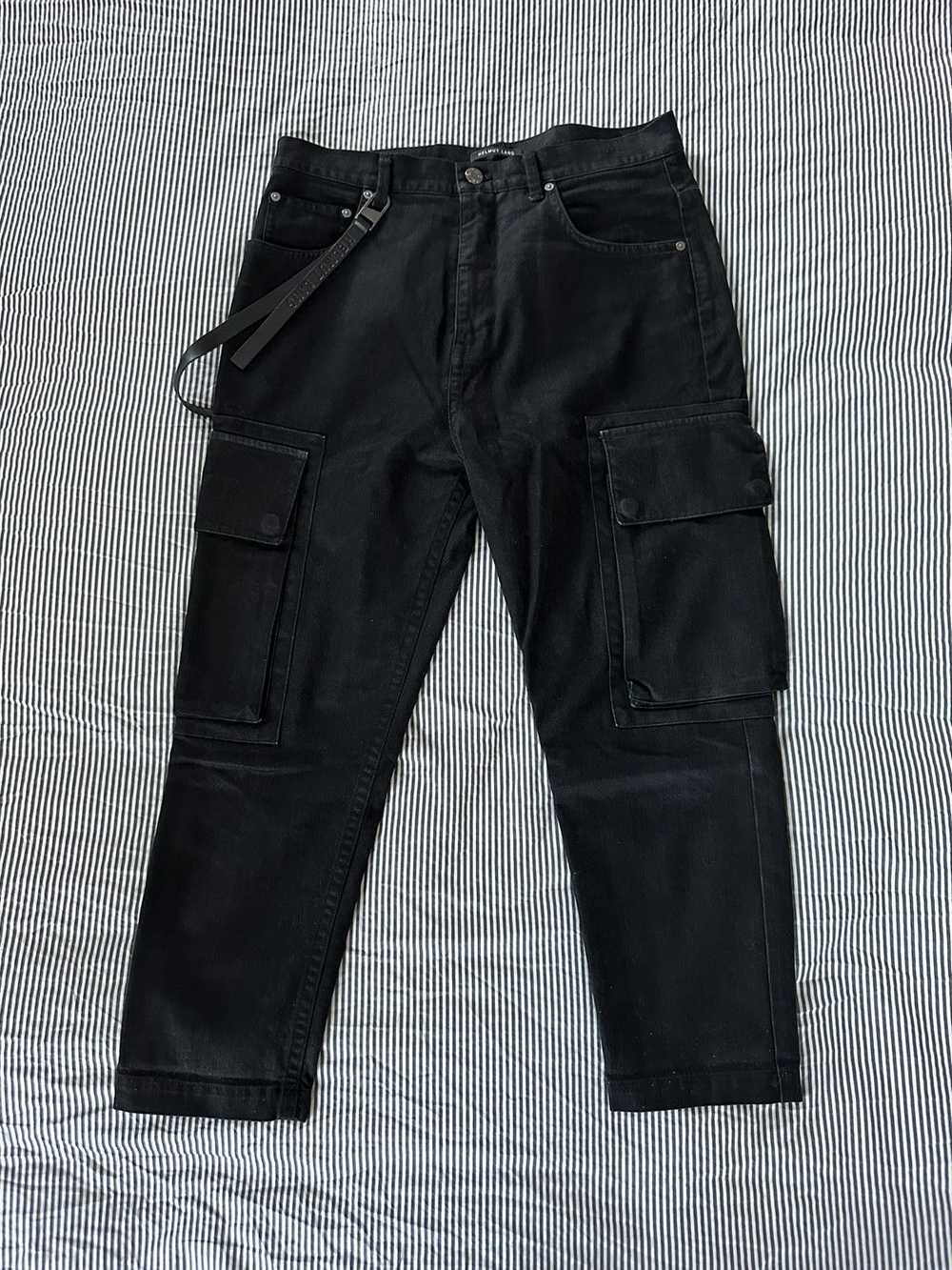 Helmut Lang Black Denim Cargo Pants - image 1