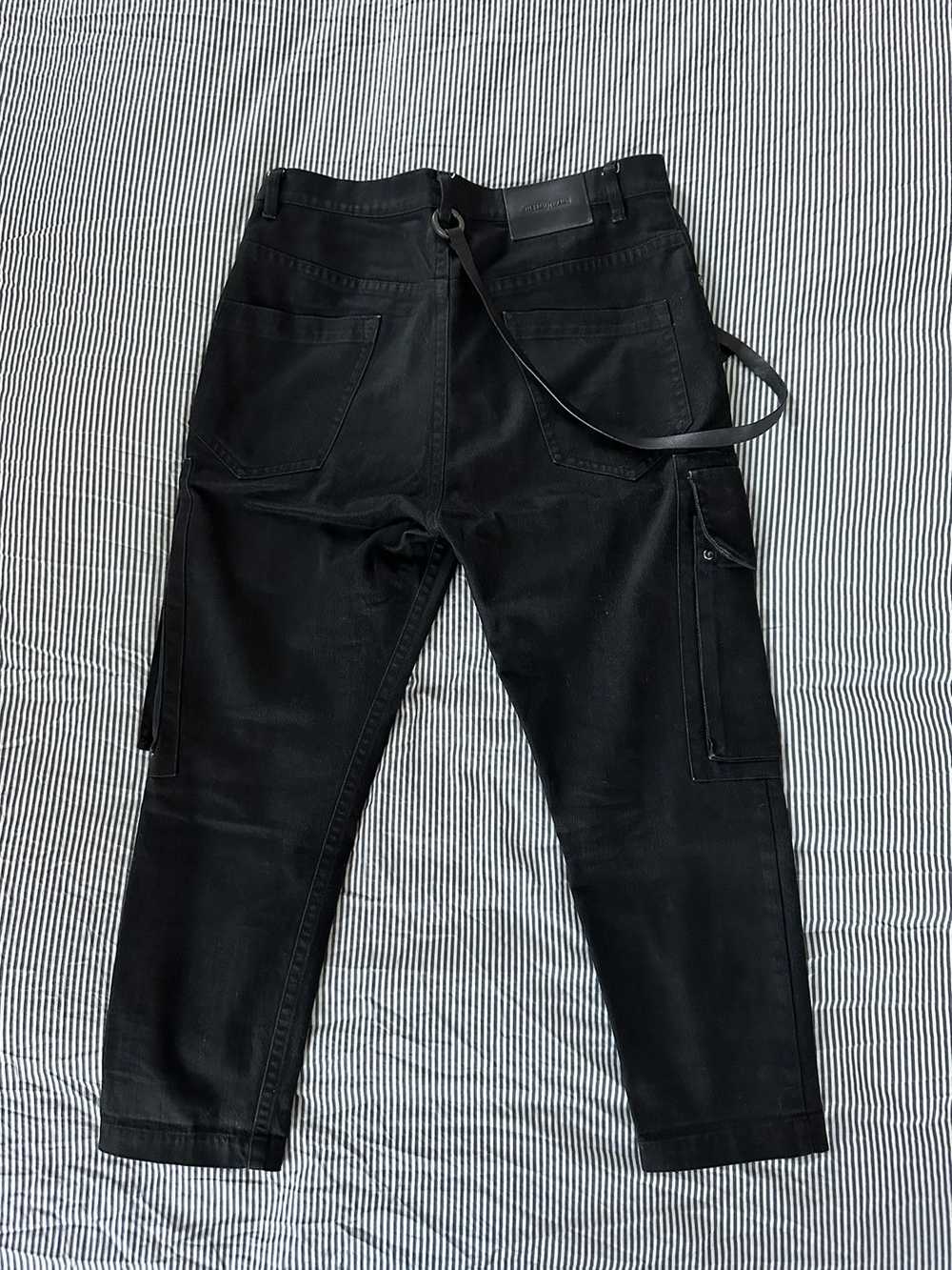 Helmut Lang Black Denim Cargo Pants - image 3