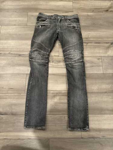 Balmain Balmain biker zipper jeans