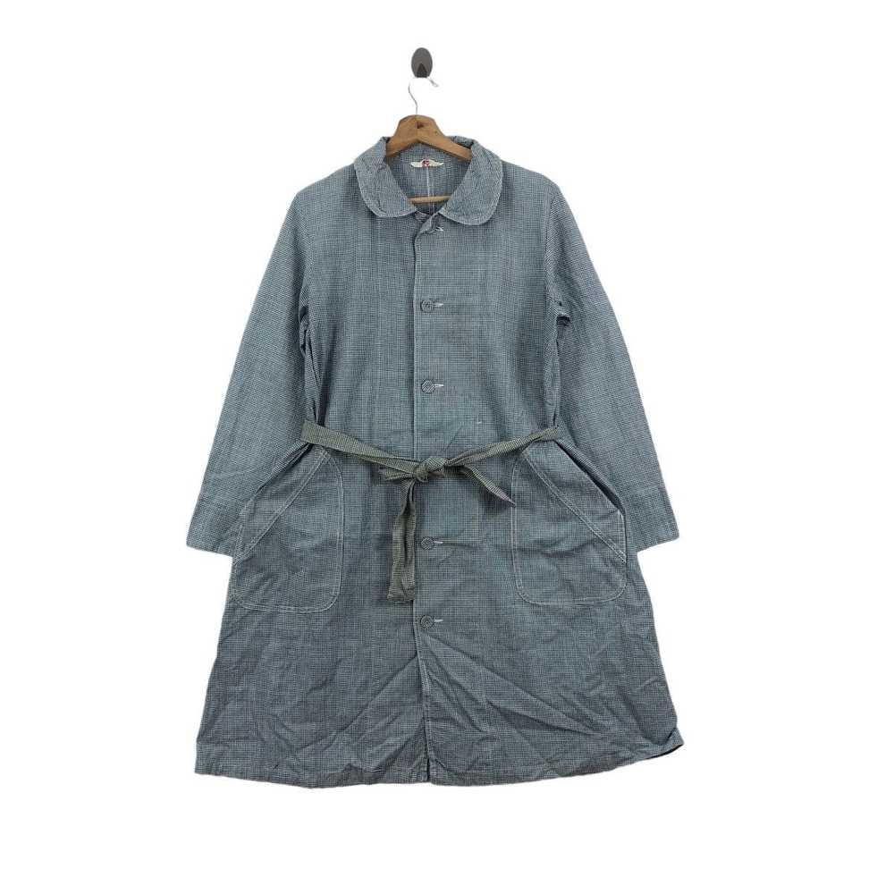 45rpm × Indigo × Vintage Vintage 45RPM Trench Coa… - image 1