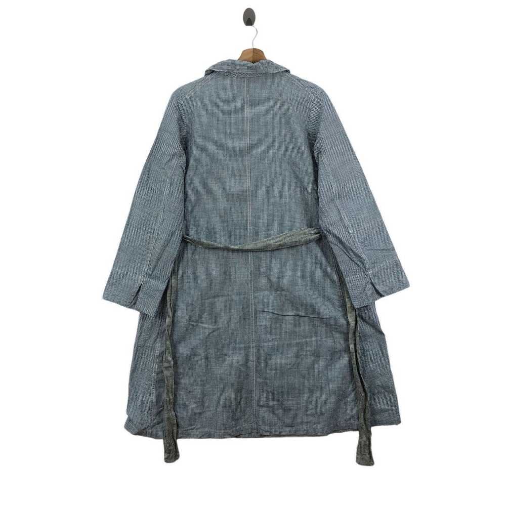 45rpm × Indigo × Vintage Vintage 45RPM Trench Coa… - image 4