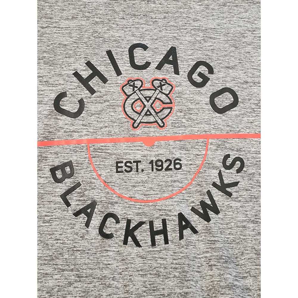 NHL Chicago Blackhawks Long Sleeve Gray Lightweig… - image 2