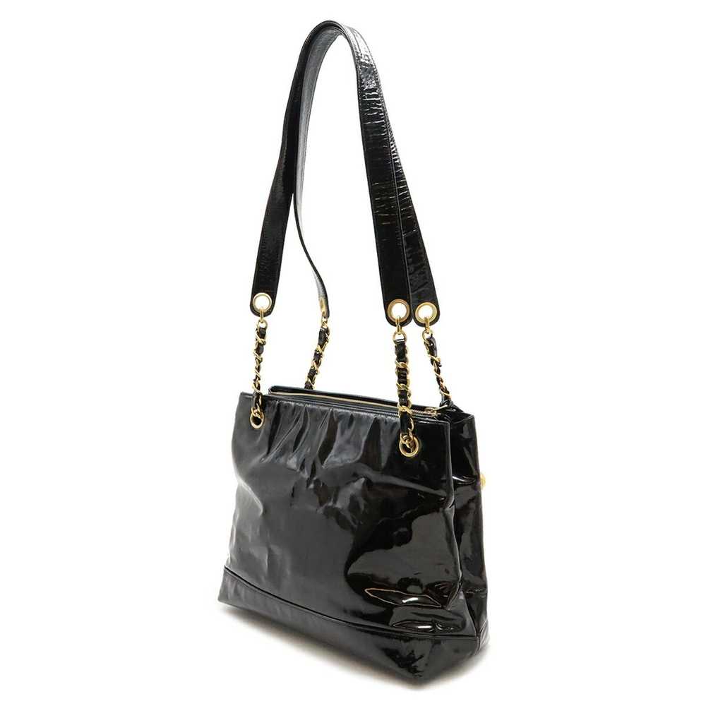 Chanel CHANEL Coco Mark Ball Chain Shoulder Bag T… - image 3