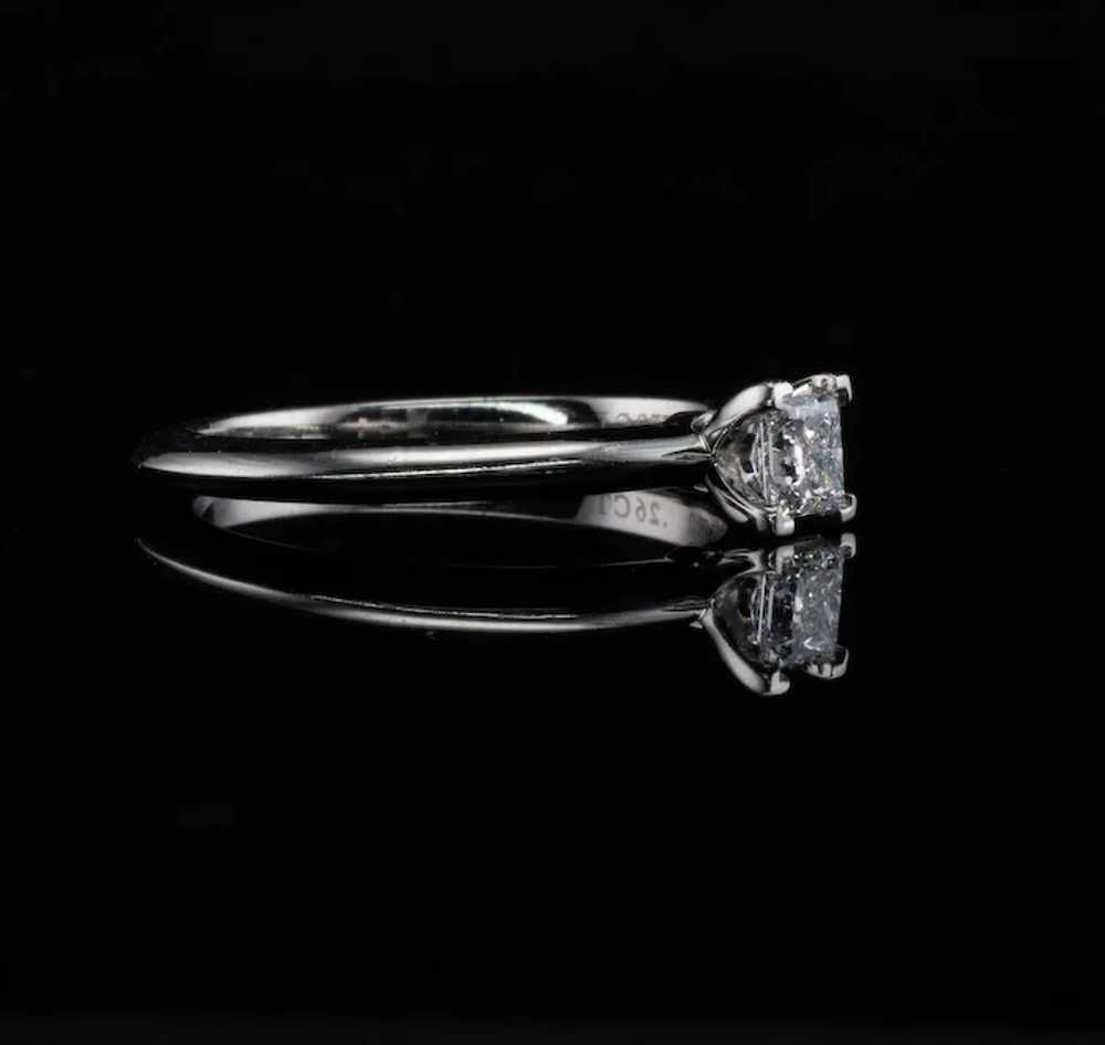 Tiffany and Co Solitaire Diamond Ring Princess cu… - image 10