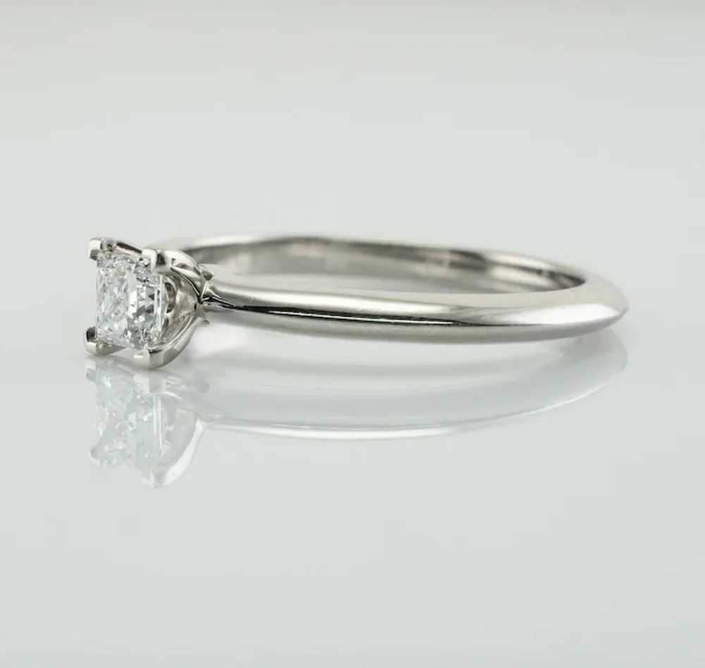 Tiffany and Co Solitaire Diamond Ring Princess cu… - image 4