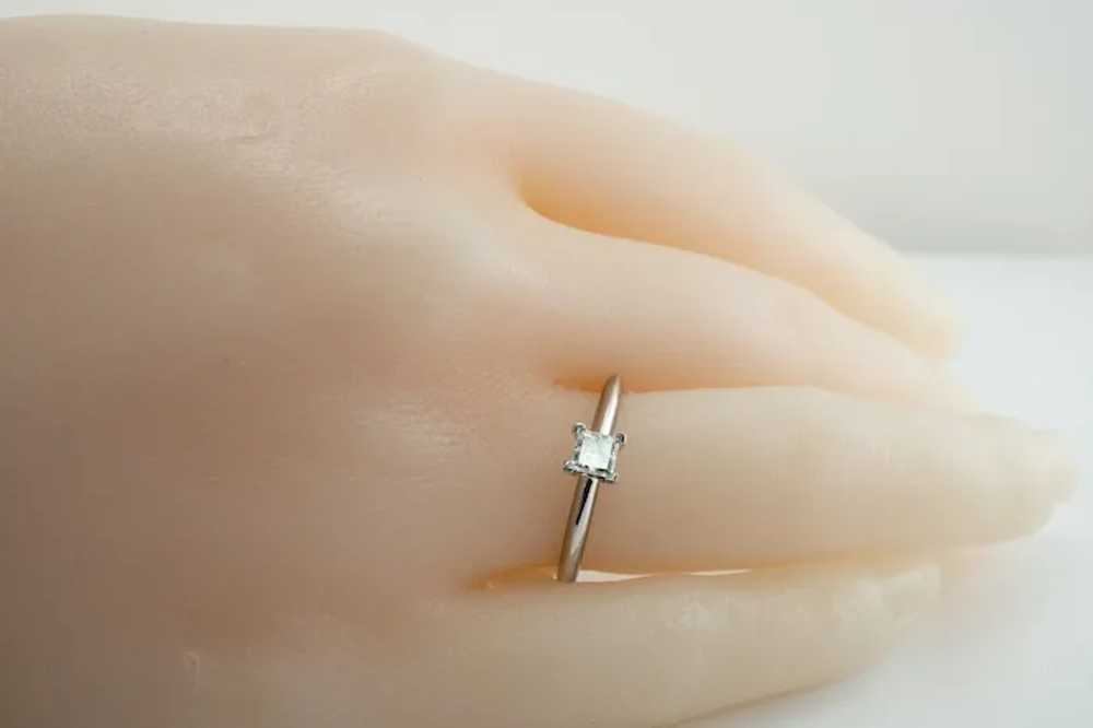 Tiffany and Co Solitaire Diamond Ring Princess cu… - image 5