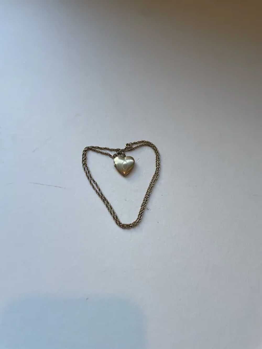 Gold Heart Locket and Chain - image 11