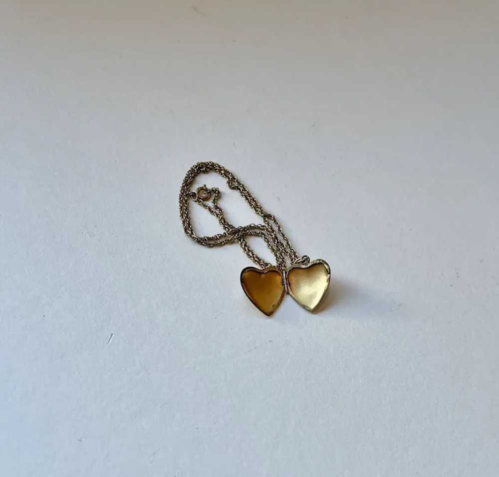 Gold Heart Locket and Chain - image 6