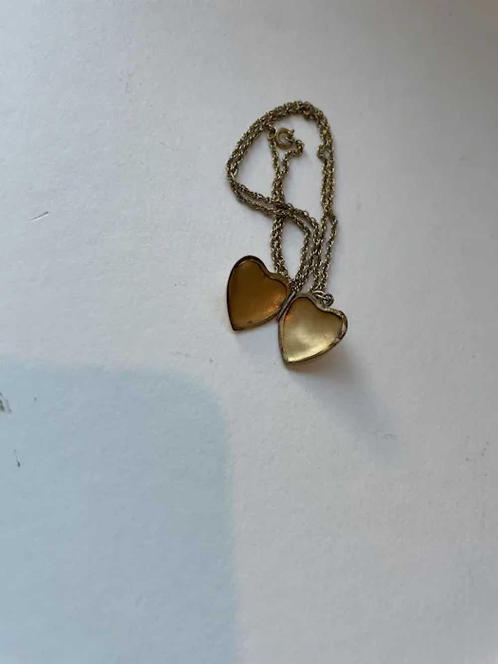 Gold Heart Locket and Chain - image 8