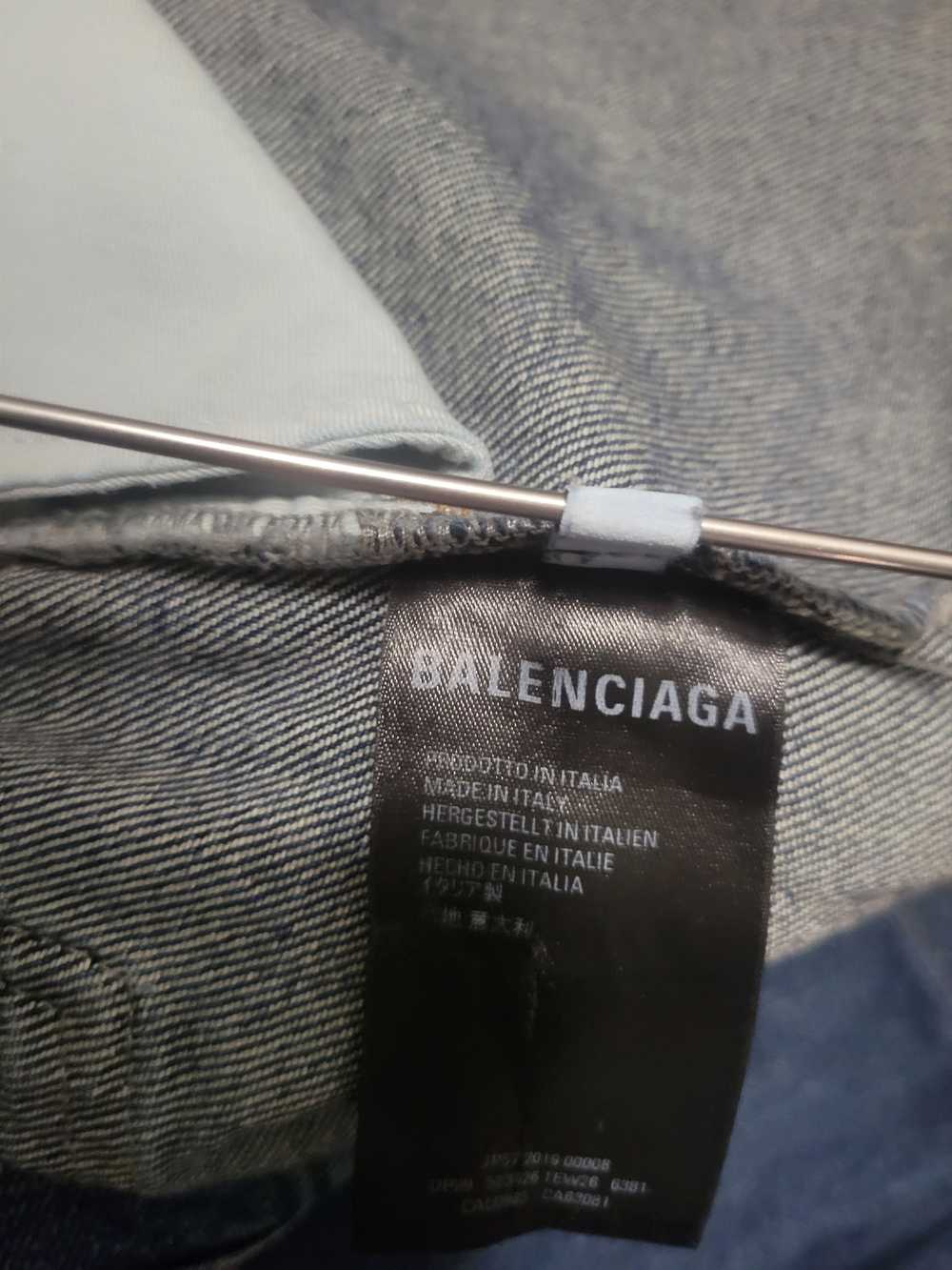 Balenciaga Balenciaga Faded Wash Dark Blue Denim … - image 12