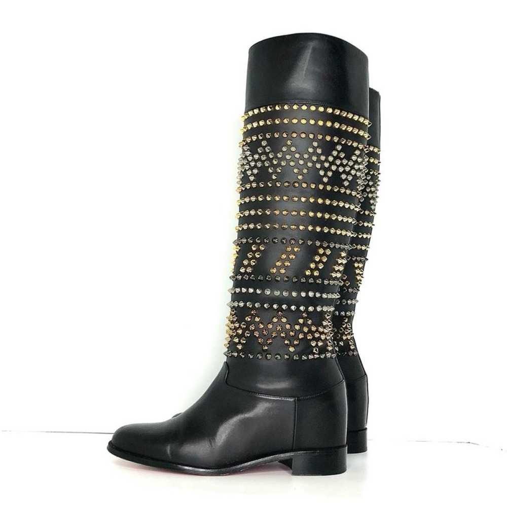 Christian Louboutin Leather riding boots - image 2