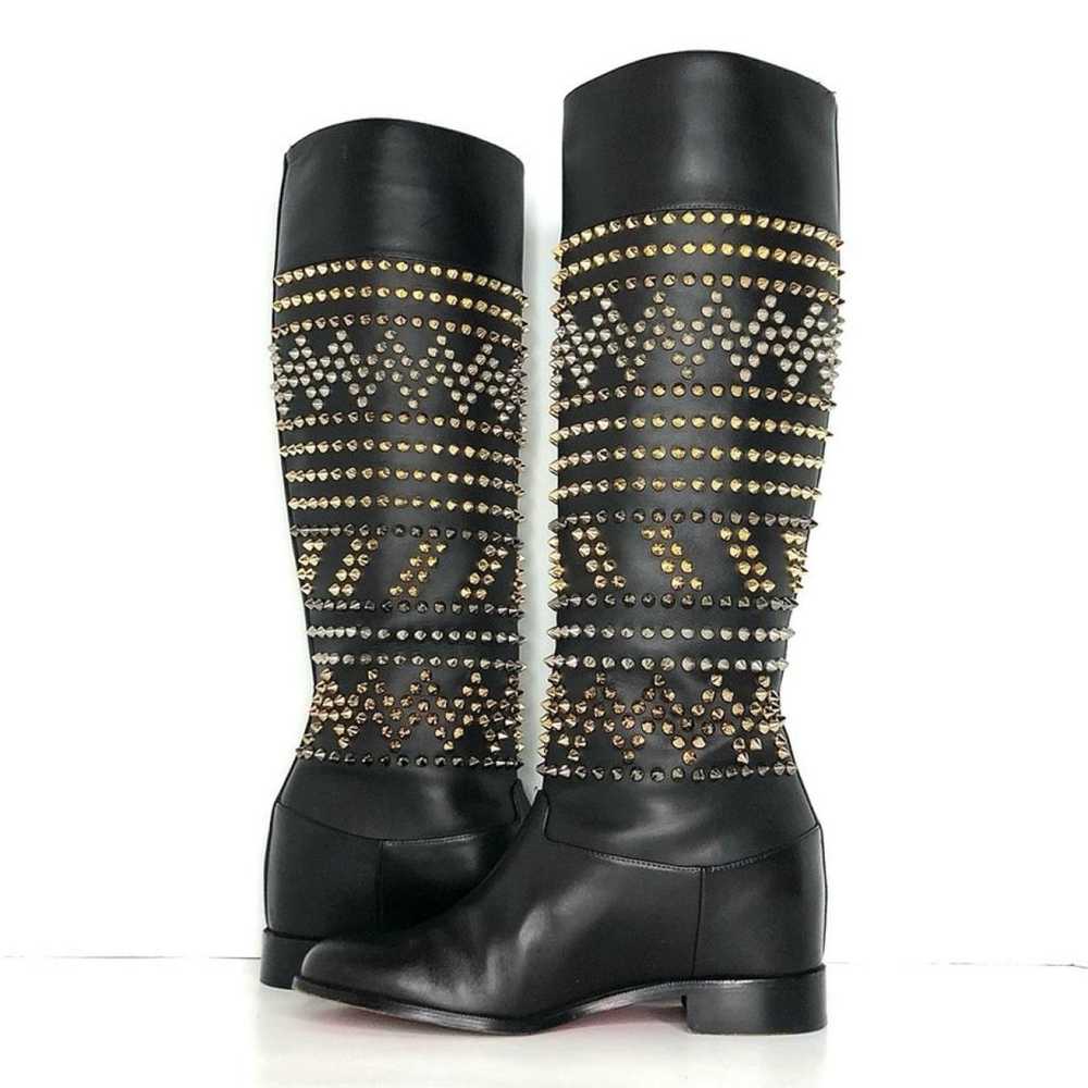 Christian Louboutin Leather riding boots - image 5