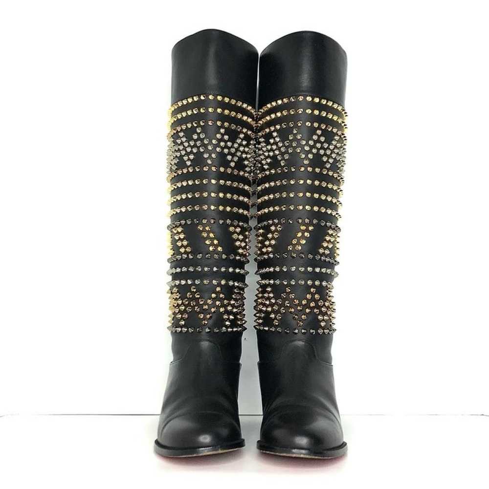 Christian Louboutin Leather riding boots - image 7